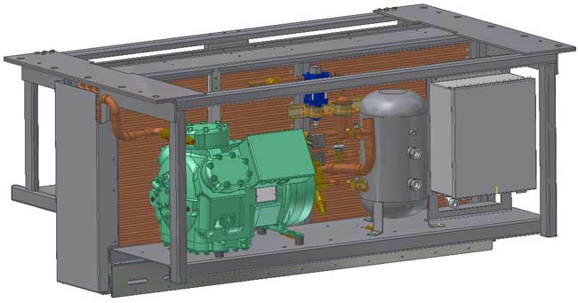 Photo: condenser with Carlyle compressor