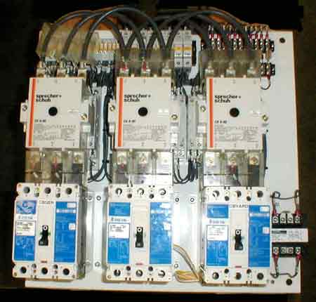 Switchgear portion of generator control system