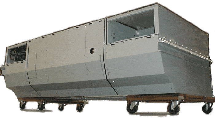 NW-2 Air Conditioning Unit after testing and headed for the shipping department.